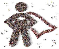 people standing in the form of a comic hero