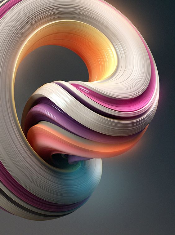 Organic design bright colours