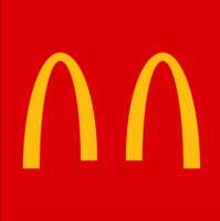 Big yellow M now are two separate arches